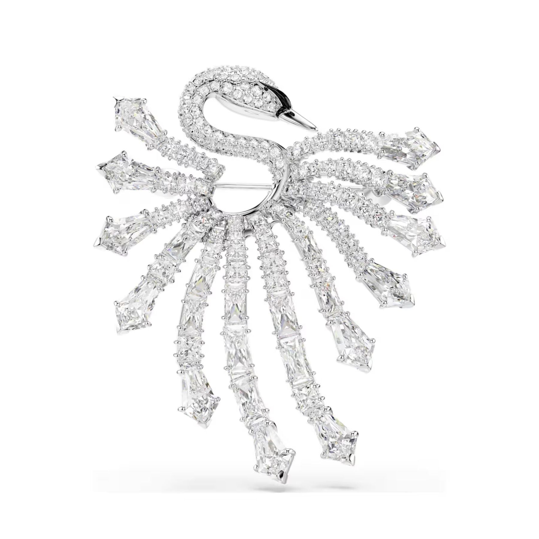 Swarovski Vienna rintakoru, vaalea metalli ja kirkkaat zirkoniat, 5760065