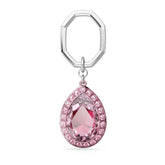 Swarovski avaimenperä, hopeanvärinen, vaaleanpunaiset kristallit, 5666646