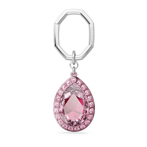 Swarovski avaimenperä, hopeanvärinen, vaaleanpunaiset kristallit, 5666646