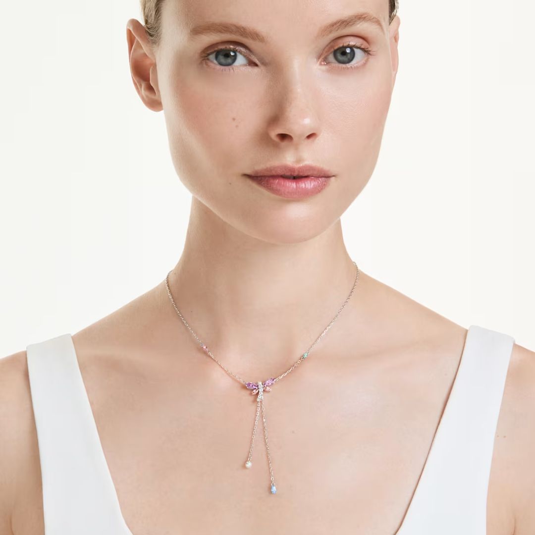 Swarovski x Ariana Grande Dragonfly Y kaulakoru kristalleilla ja helmillä, 5749183