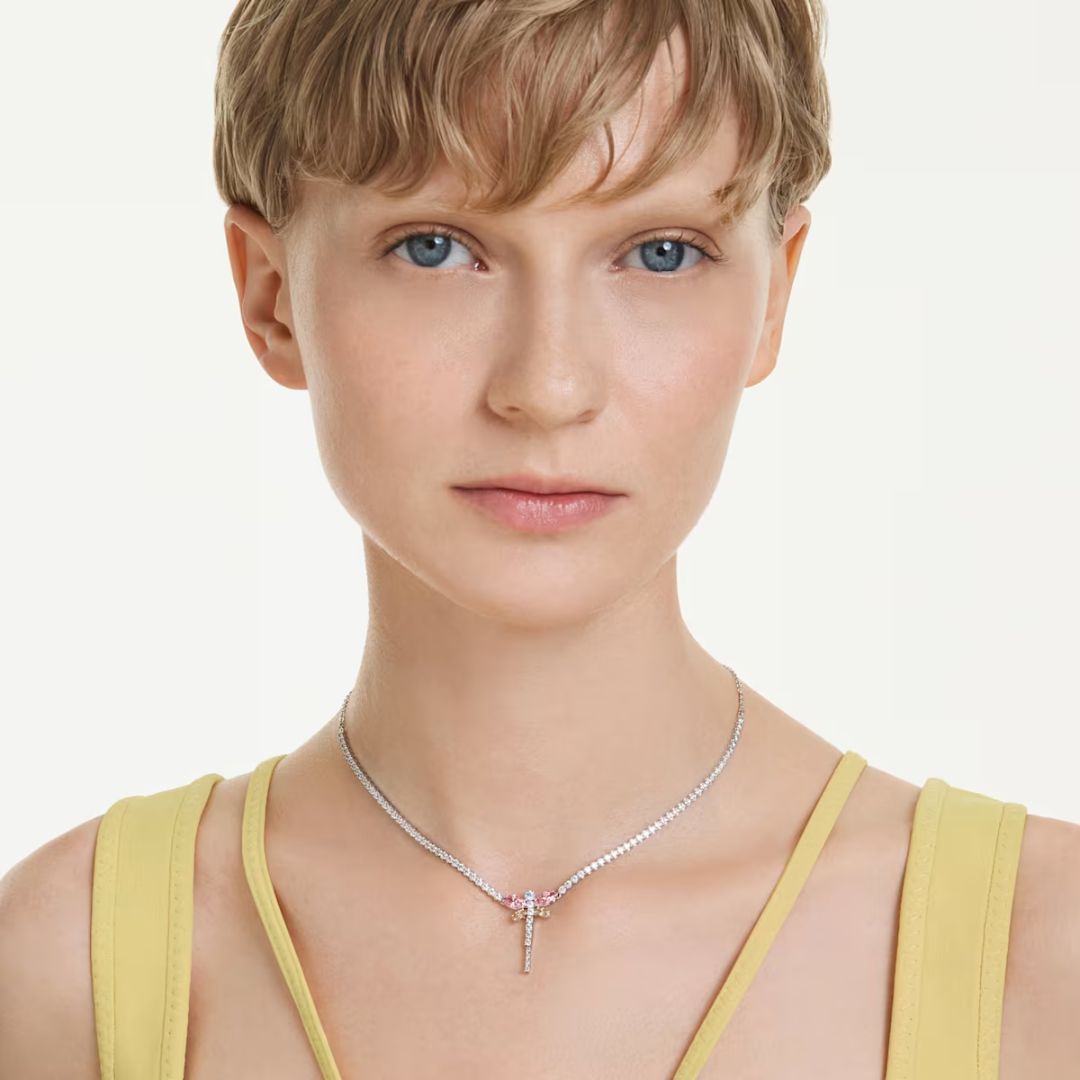 Swarovski x Ariana Grande Dragonfly Y kaulakoru monivärisillä kristalleilla, 5737425