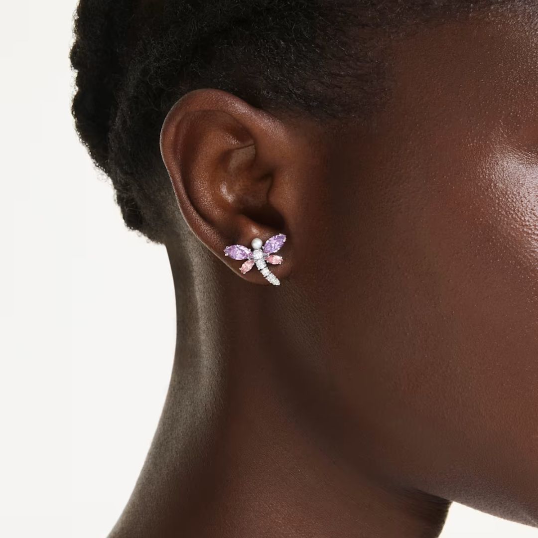 Swarovski x Ariana Grande Dragonfly korvakorut kristalleilla ja helmellä, 5737371