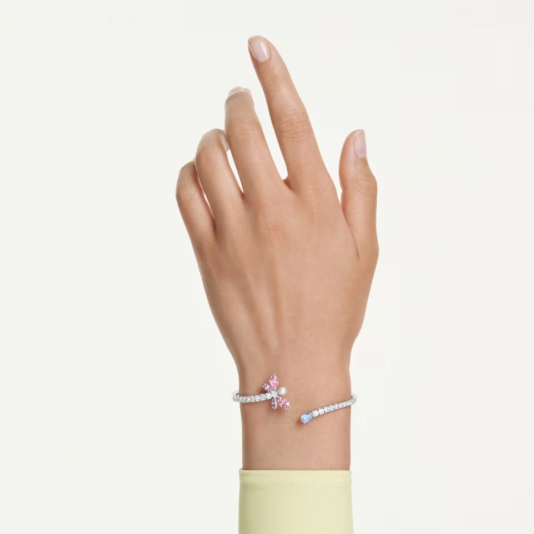 Swarovski x Ariana Grande Dragonfly rannekoru, eriväriset kristallit ja helmi 5737400