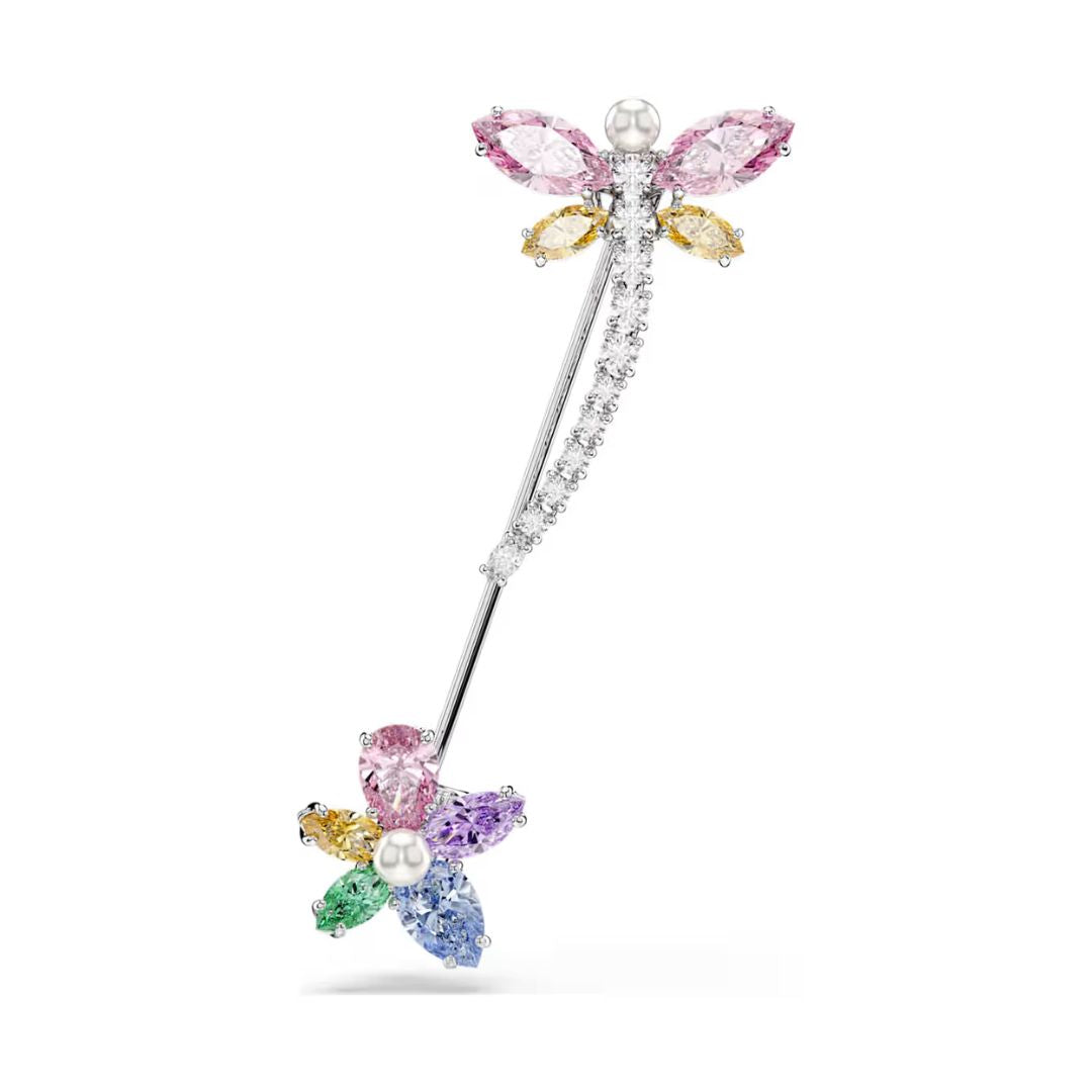 Swarovski x Ariana Grande Dragonfly rintakoru erivärisillä kristalleilla, 5737428