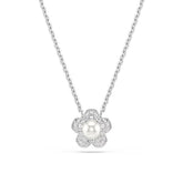 Swarovski x Ariana Grande kaulakoru kukkariipuksella, valkoinen kristalli ja helmi, 5755817