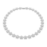 Swarovski x Ariana Grande kaulakoru, vaalea metalli, kirkkaat kristallit, 5749179