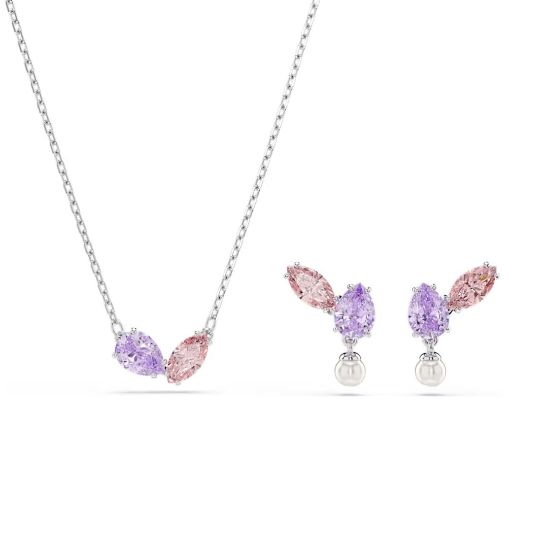 Swarovski x Ariana Grande Jewelry Set With Multi-Coloured Crystals and