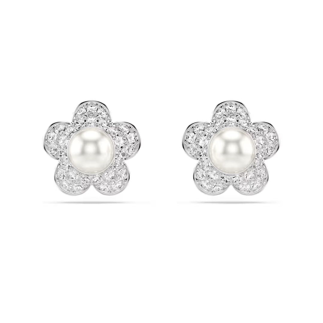 Swarovski x Ariana Grande korvakorut, valkoinen kristalli ja helmi, 5756098