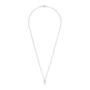 TI SENTO Classic kaulakoru, hopeaa, zirkoni ja valkoinen helmi, 34125PW/42