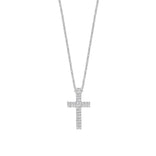 TI SENTO Cross kaulakoru, hopeaa ja zirkoni, 34130ZI/42