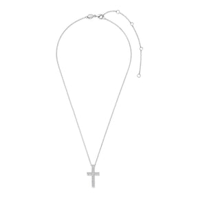 TI SENTO Cross kaulakoru, hopeaa ja zirkoni, 34130ZI/42