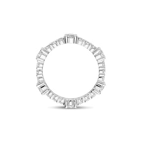 TI SENTO Eternity Tennis sormus, hopeaa ja zirkonit, 12428ZI