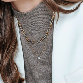 TI SENTO kaulakoru, keltakullattua hopeaa, 3947BI/48