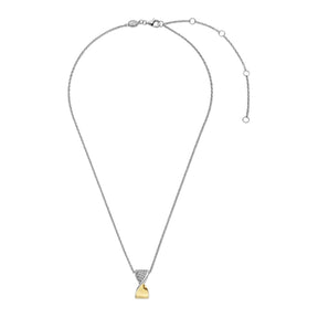 TI SENTO kaulakoru, keltakullattua hopeaa ja zirkonit 34106ZY/42