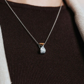 TI SENTO kaulakoru, keltakullattua hopeaa ja zirkonit 34106ZY/42