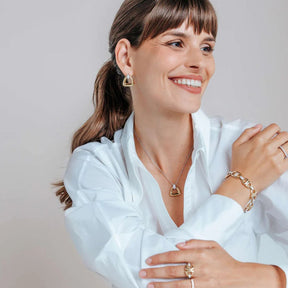 TI SENTO kaulakoru, keltakullattua hopeaa ja zirkonit 34108ZY/42