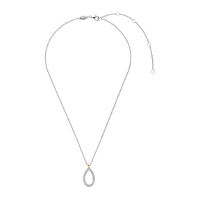 TI SENTO kaulakoru, keltakullattua hopeaa ja zirkonit 34110ZY/42