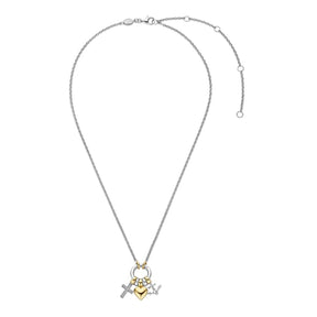 TI SENTO kaulakoru, keltakullattua hopeaa ja zirkonit, 34115ZY/42