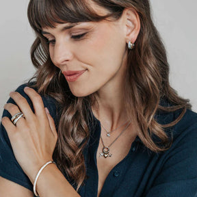 TI SENTO kaulakoru, keltakullattua hopeaa ja zirkonit, 34115ZY/42