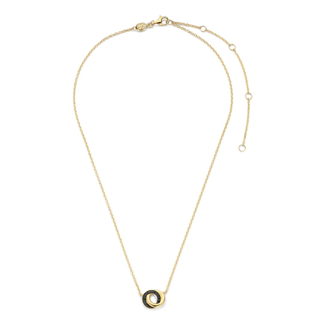 TI SENTO kaulakoru, keltakullattua hopeaa ja zirkonit, 3915BY/42