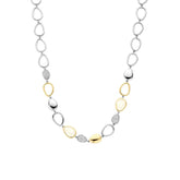 TI SENTO kaulakoru, keltakullattua hopeaa, zirkonit ja kristalleja 34101MW/44