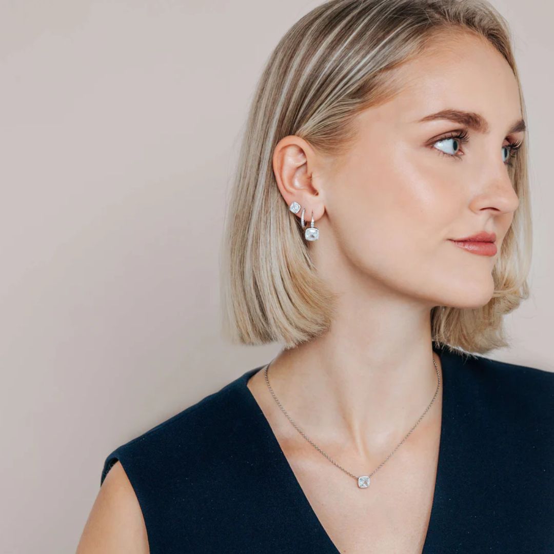 TI SENTO korvakorut, hopeaa ja zirkonit, 78029ZI