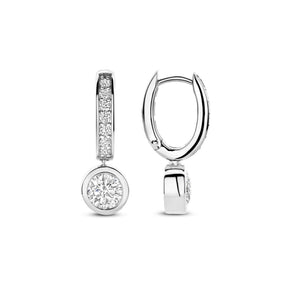 TI SENTO korvakorut, hopeaa ja zirkonit, 78032ZI