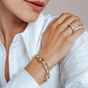 TI SENTO rannekoru, keltakullattua hopeaa ja zirkonit, 23087ZY