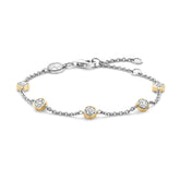 TI SENTO rannekoru, keltakullattua hopeaa ja zirkonit, 2756ZY