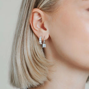 TI SENTO rengaskorvakorut, hopeaa ja zirkonit, 78023ZI