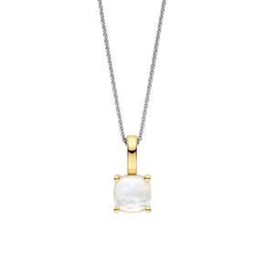 TI SENTO riipus, keltakullattua hopeaa ja kristalli, 6854MW