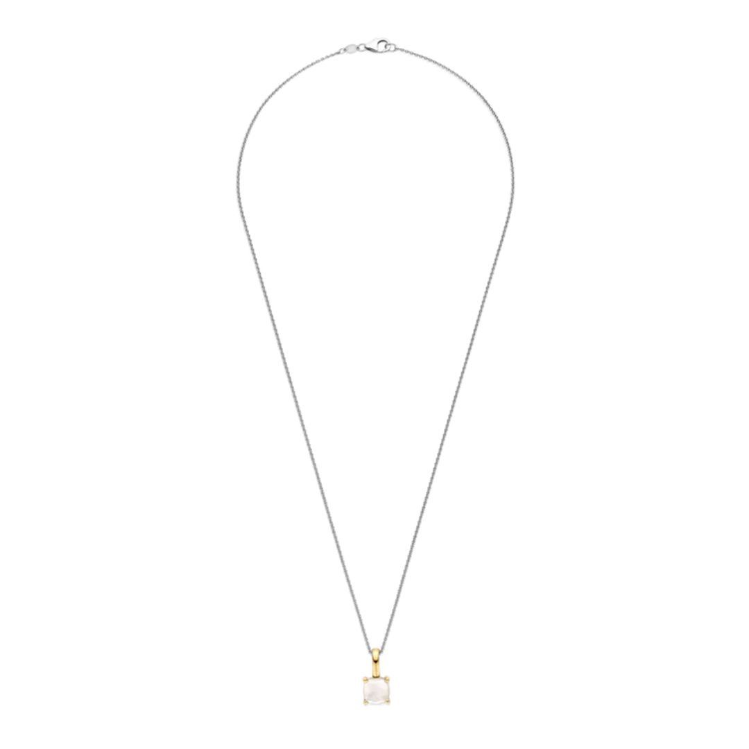 TI SENTO riipus, keltakullattua hopeaa ja kristalli, 6854MW