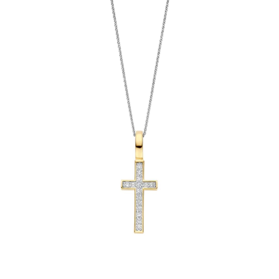 TI SENTO riipus, keltakullattua hopeaa ja zirkonit, 6857ZY