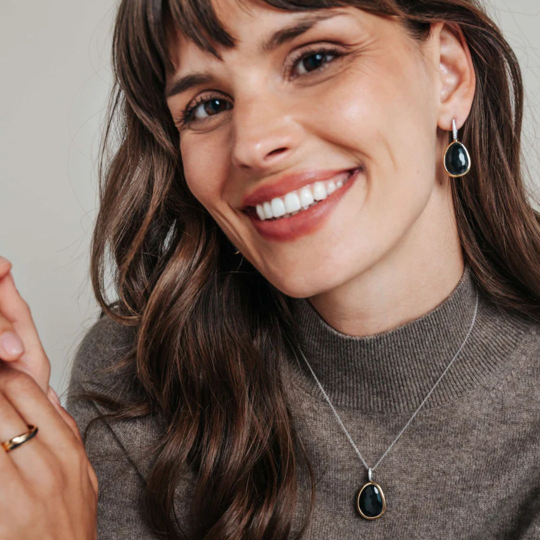 TI SENTO riipus, keltakullattua hopeaa, zirkonit ja kristalli 6846BY