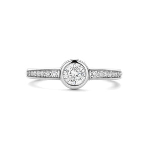 TI SENTO sormus, hopeaa ja zirkonit, 12390ZI