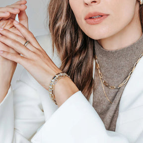 TI SENTO sormus, keltakullattua hopeaa ja zirkonit, 12383ZY