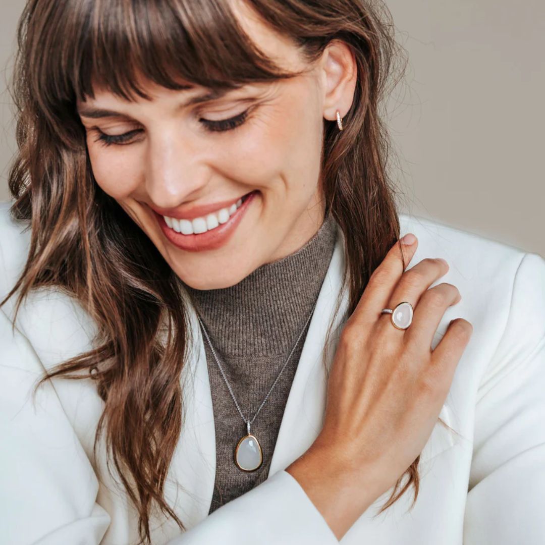 TI SENTO sormus, keltakullattua hopeaa, kristalli ja zirkonit, 12386MW