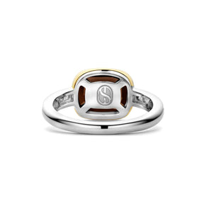 TI SENTO sormus, keltakullattua hopeaa, kristalli ja zirkonit, 12398SQ