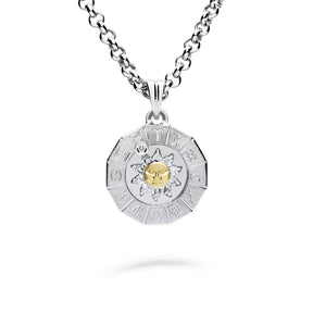 Timanttiriipus, aurinko-horoskooppi 0,02ct, keskikoko, valkokulta