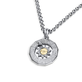 Timanttiriipus, aurinko-horoskooppi 0,02ct, keskikoko, valkokulta