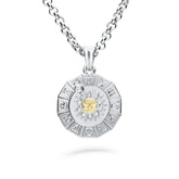 Timanttiriipus, aurinko-horoskooppi 0,14ct, iso, valkokulta