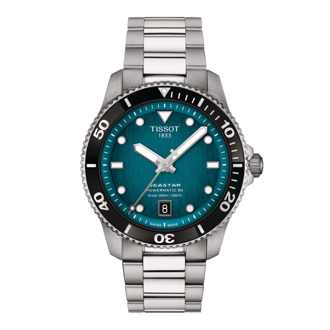 Tissot Seastar 1000 Powermatic 80, T1208071109100 rannekello