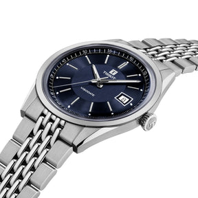 Tissot Visodate Powermatic 80, 39 mm, T1574071104100 rannekello, sininen taulu