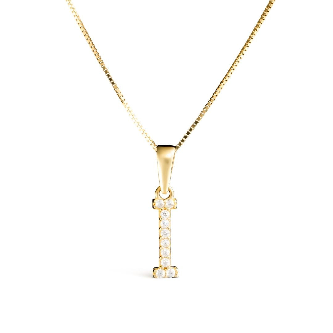 Vittoria kirjainriipukset A-V zirkoneilla, keltakultaa