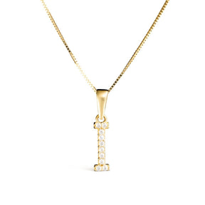 Vittoria kirjainriipukset A-V zirkoneilla, keltakultaa