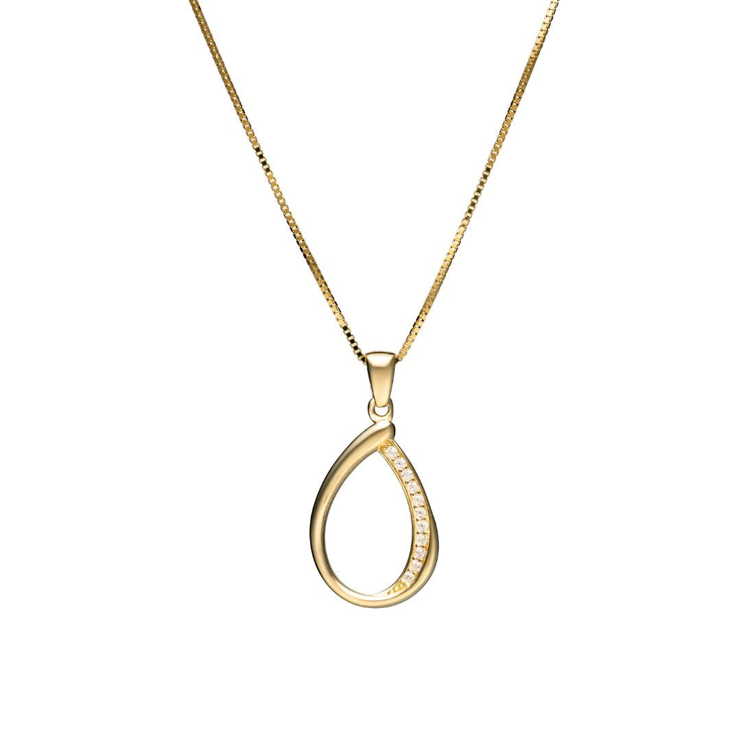 Vittoria pisarariipus zirkoneilla, keltakultaa