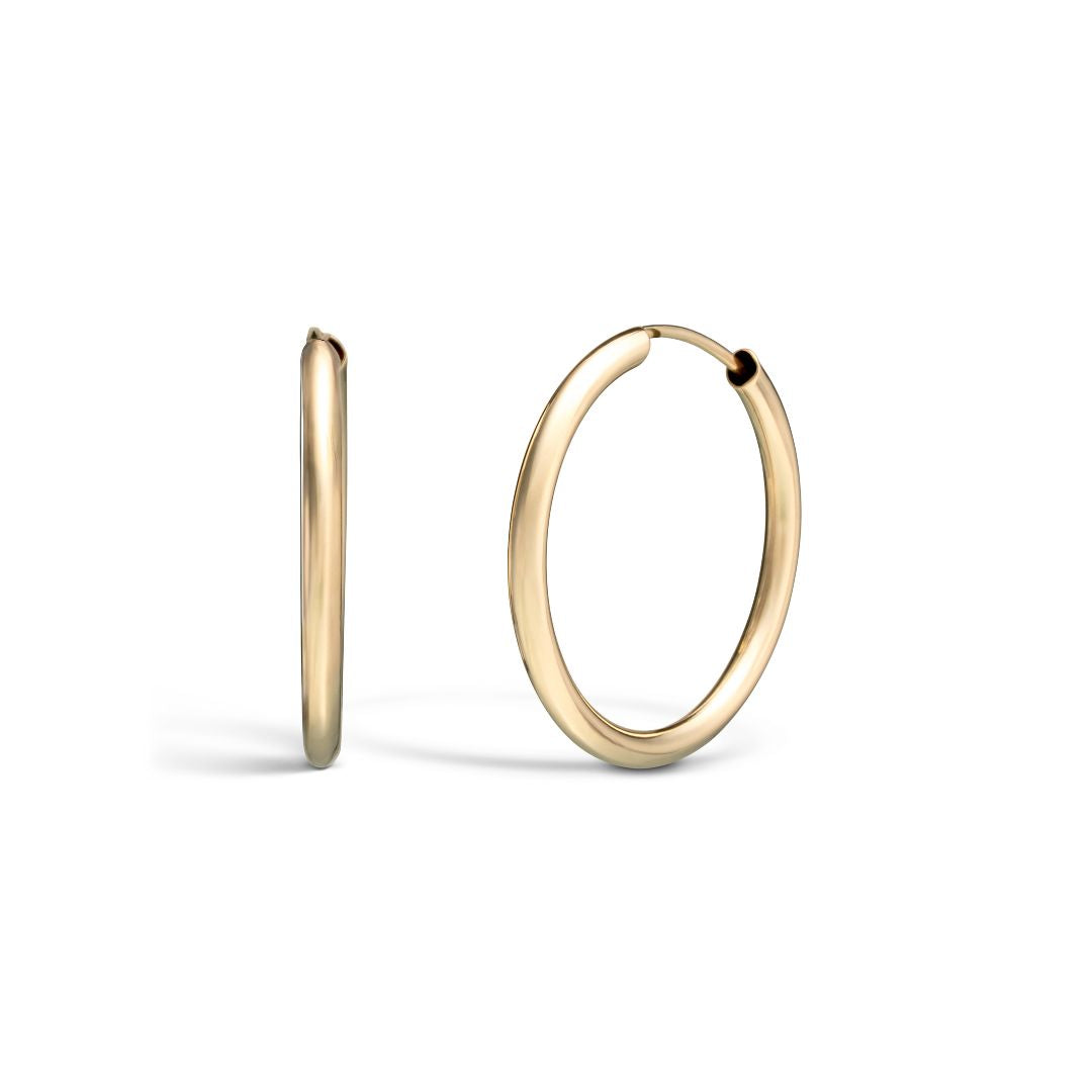 Vittoria rengaskorvakorut, 13 mm, keltakultaa