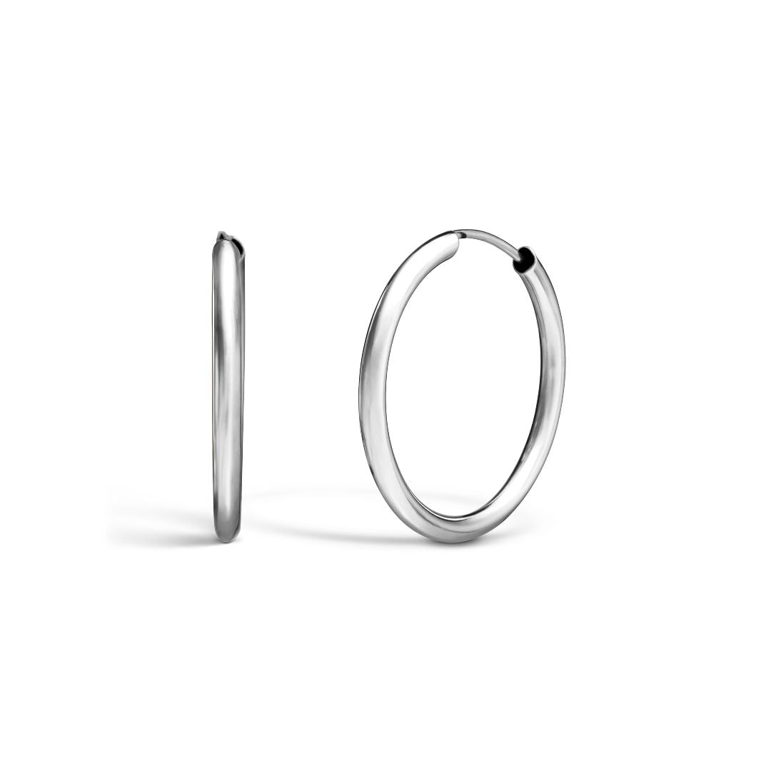 Vittoria rengaskorvakorut, 13 mm, valkokultaa