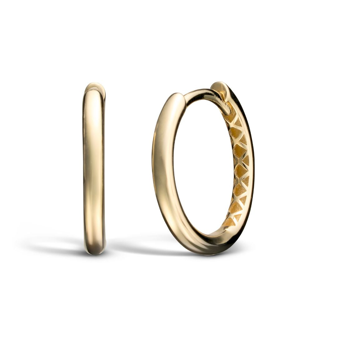 Vittoria rengaskorvakorut, 16 mm, keltakultaa