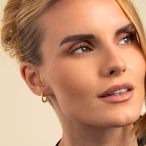 Vittoria rengaskorvakorut, 16 mm, keltakultaa